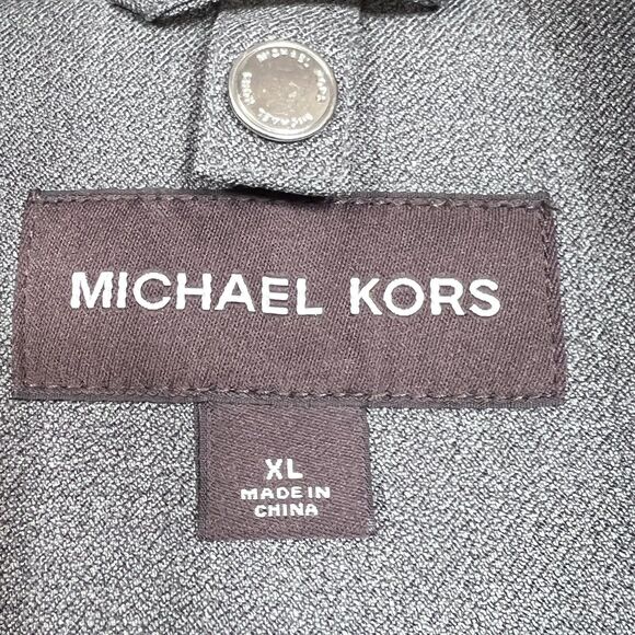 Michael Kors Jacket Mens Size X-Large Gray Full Zip Long Sleeve Pockets - Picture 10 of 14